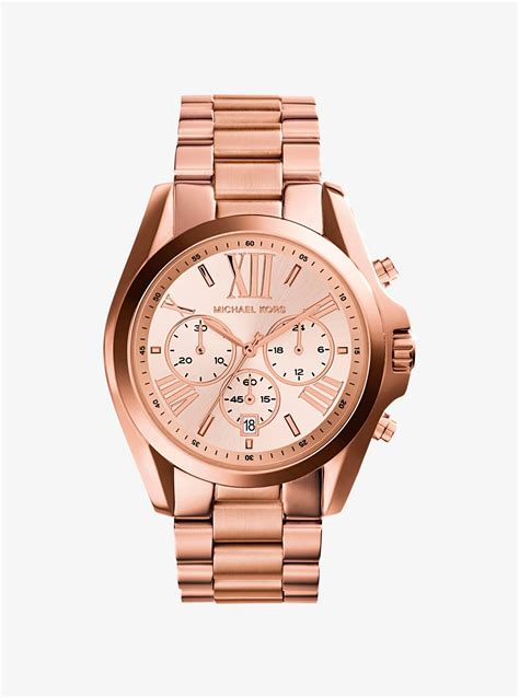 michael kors bradshaw rose gold-tone display watch rose gold|Michael Kors parker chronograph watch.